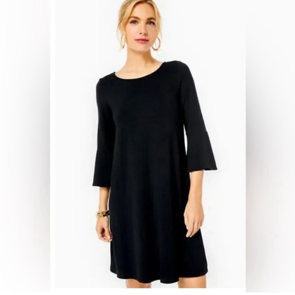 Lilly Pulitzer Black A-Line Shift Dress - Picture 4 of 12